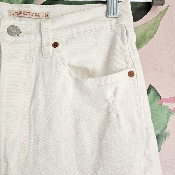 LEVI'S Ribcage Straight Ankle in Cloud Over Size 27 - Picture 12 of 16